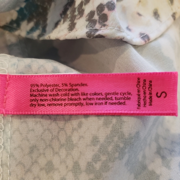 Betsey Johnson Racerback Tank Top Snakeskin Small - Picture 4 of 4